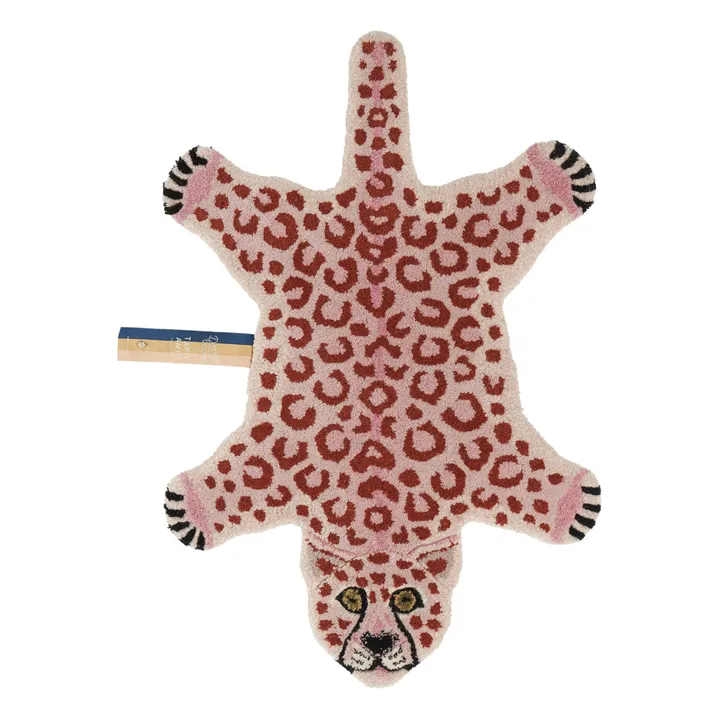 Doing Goods Tapis léopard en laine | Rose