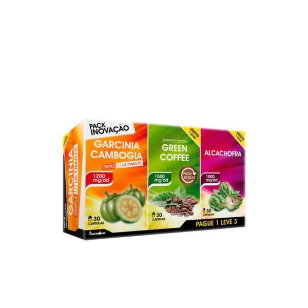 Fharmonat Garcinia Triple Ultimate - Garnicinia Cambogia   Green Coffee   Alcachofra