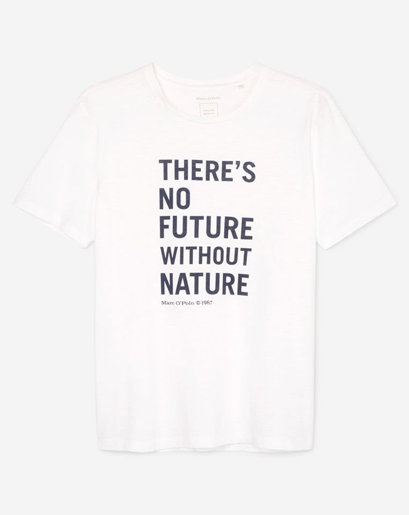 Marc O'Polo T-Shirt MC Message Coton Organic blanc