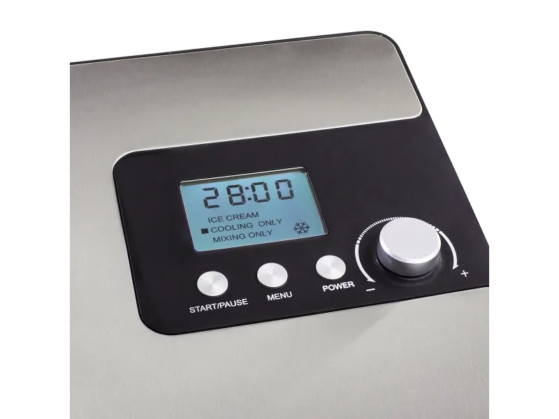 Princess 282604, Kompressor ismaskine, 2 L, 20 min., 1 skåle, LCD, 1,4 m