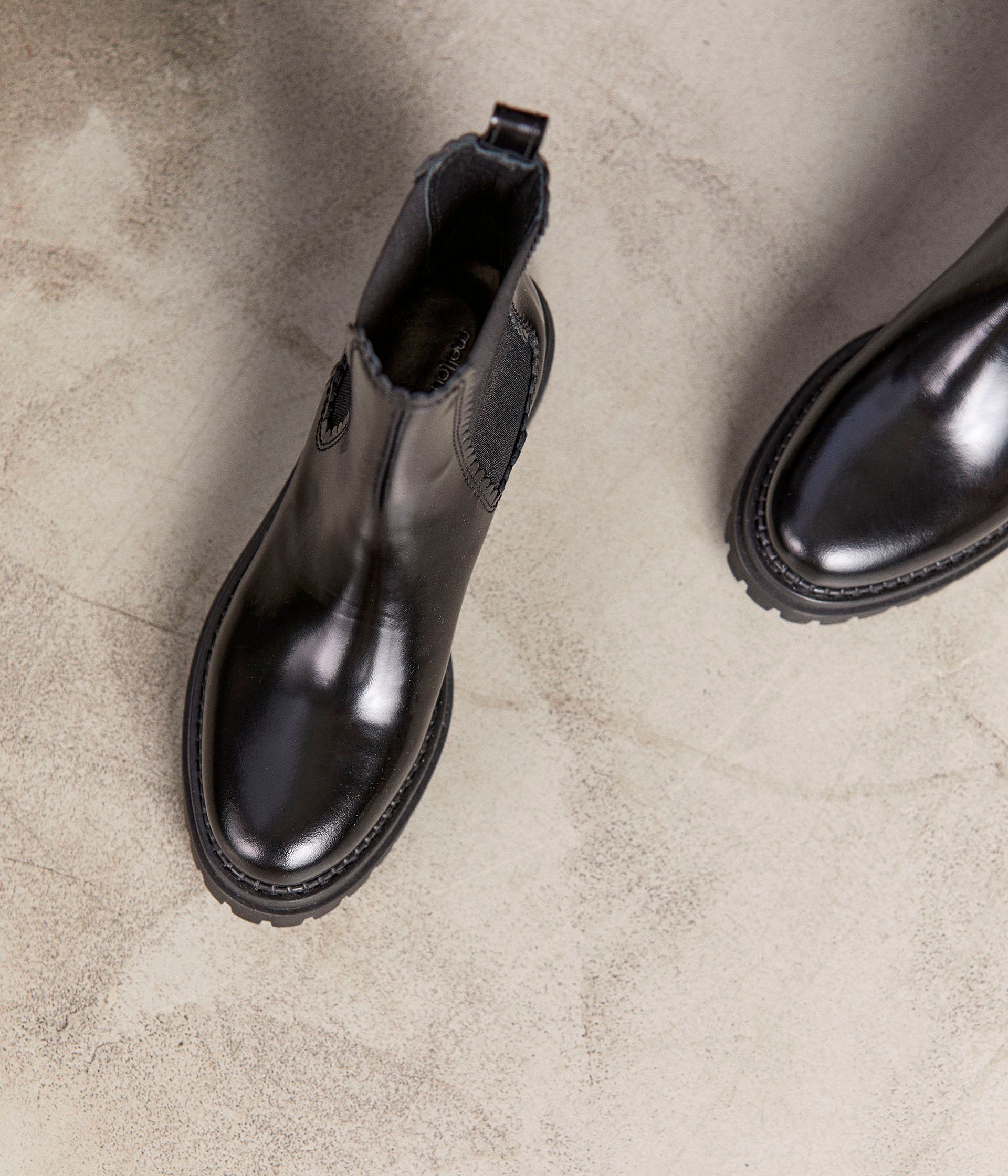 Boots noir verni Harmonie