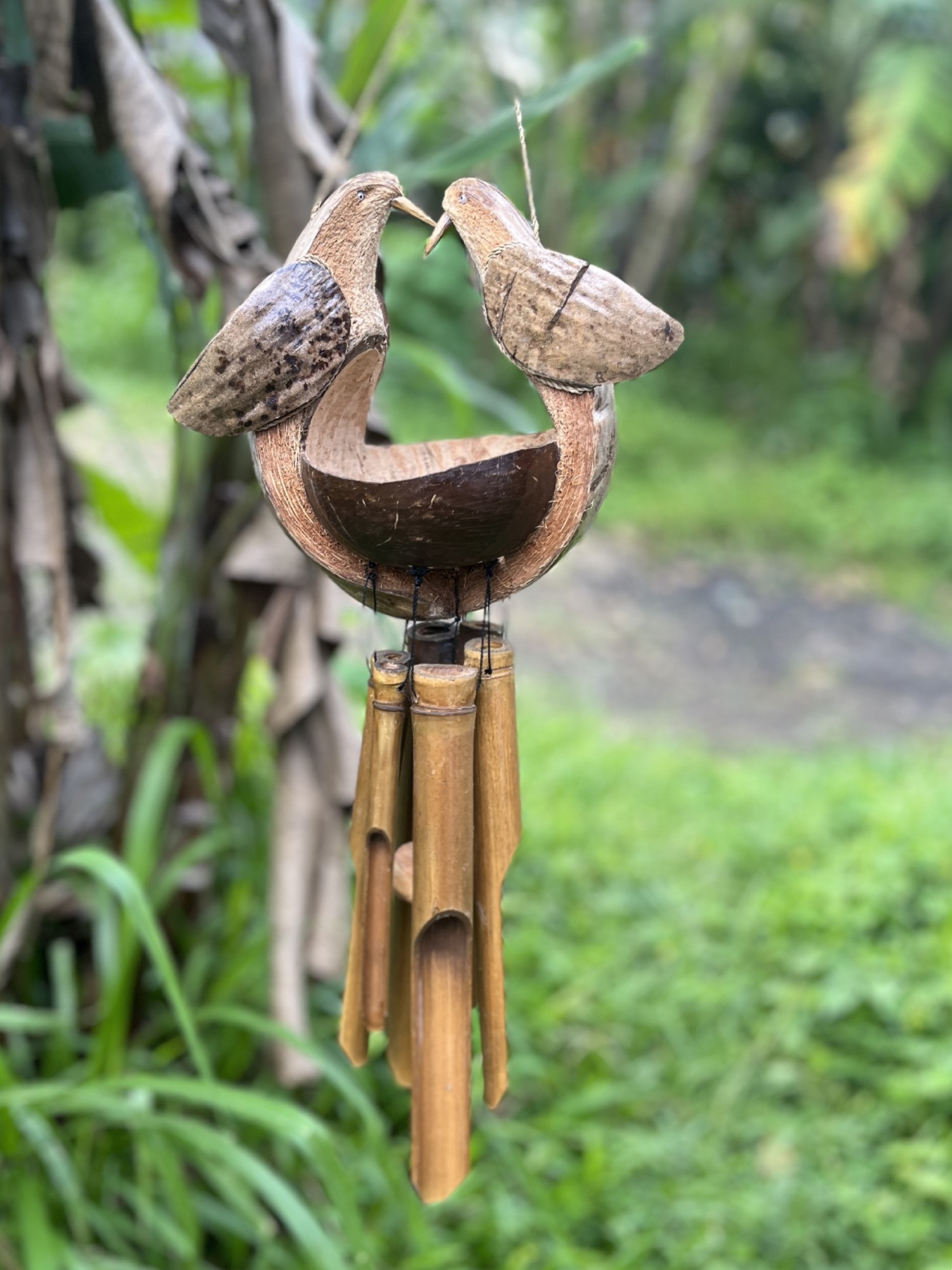 Windspiel '2 Birds', B 23 cm, T 14 cm, H 90 cm günstig bestellen
