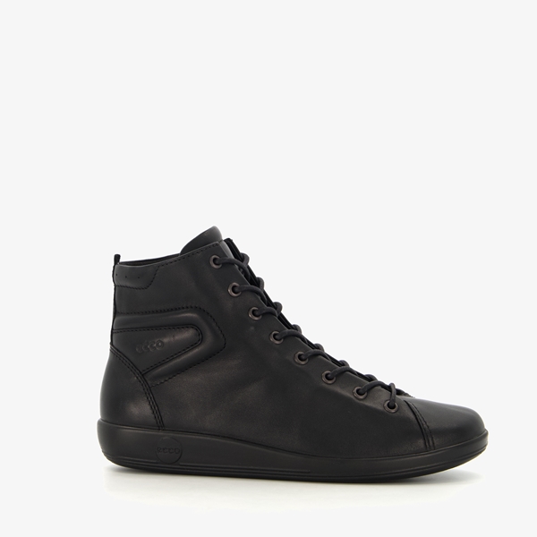 ECCO leren dames veterschoenen zwart