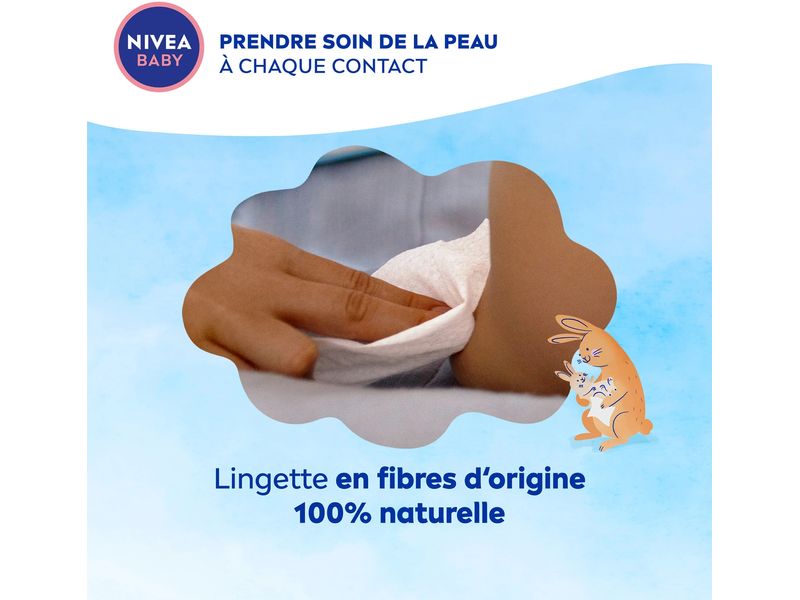 NIVEA BABY Feuchttücher Soft & Cream Trio 3 x 57 Stk. Feuchttücher reinigen sanft und sind besonders pflegend für die zarte Babyhaut