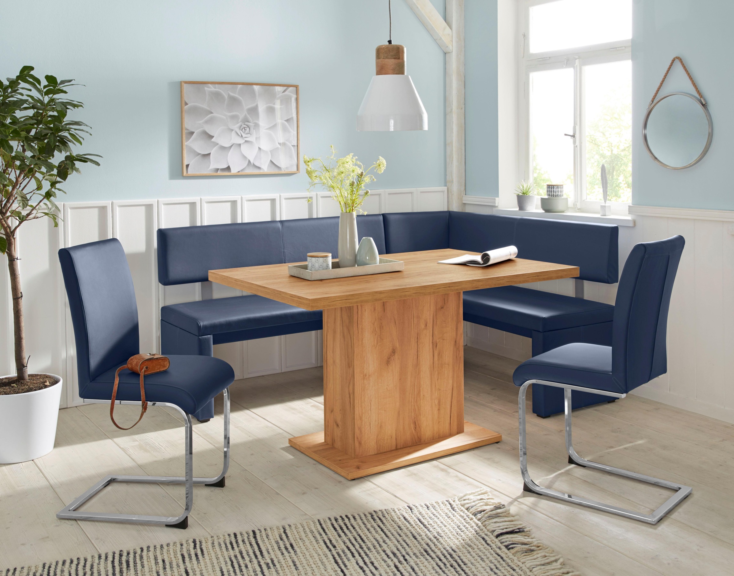 Home affaire Säulen-Esstisch »Cross« Breite 136 cm