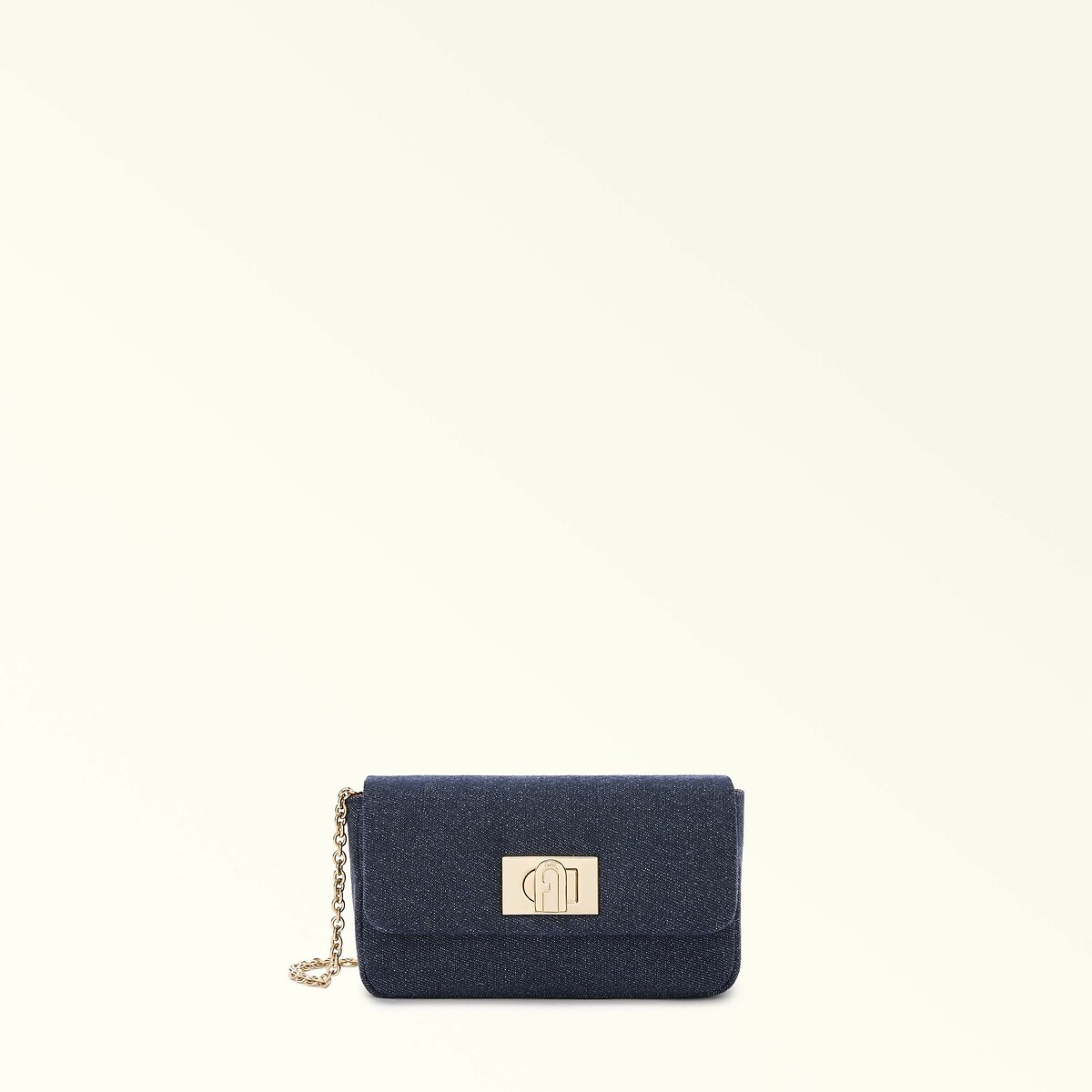 FURLA<br>Bolsa de ombro em denim cru 1927 MINI