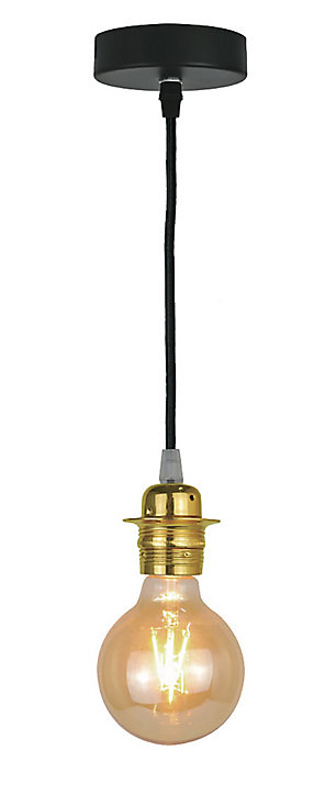 Monture suspension Sampa Helios métal doré E27