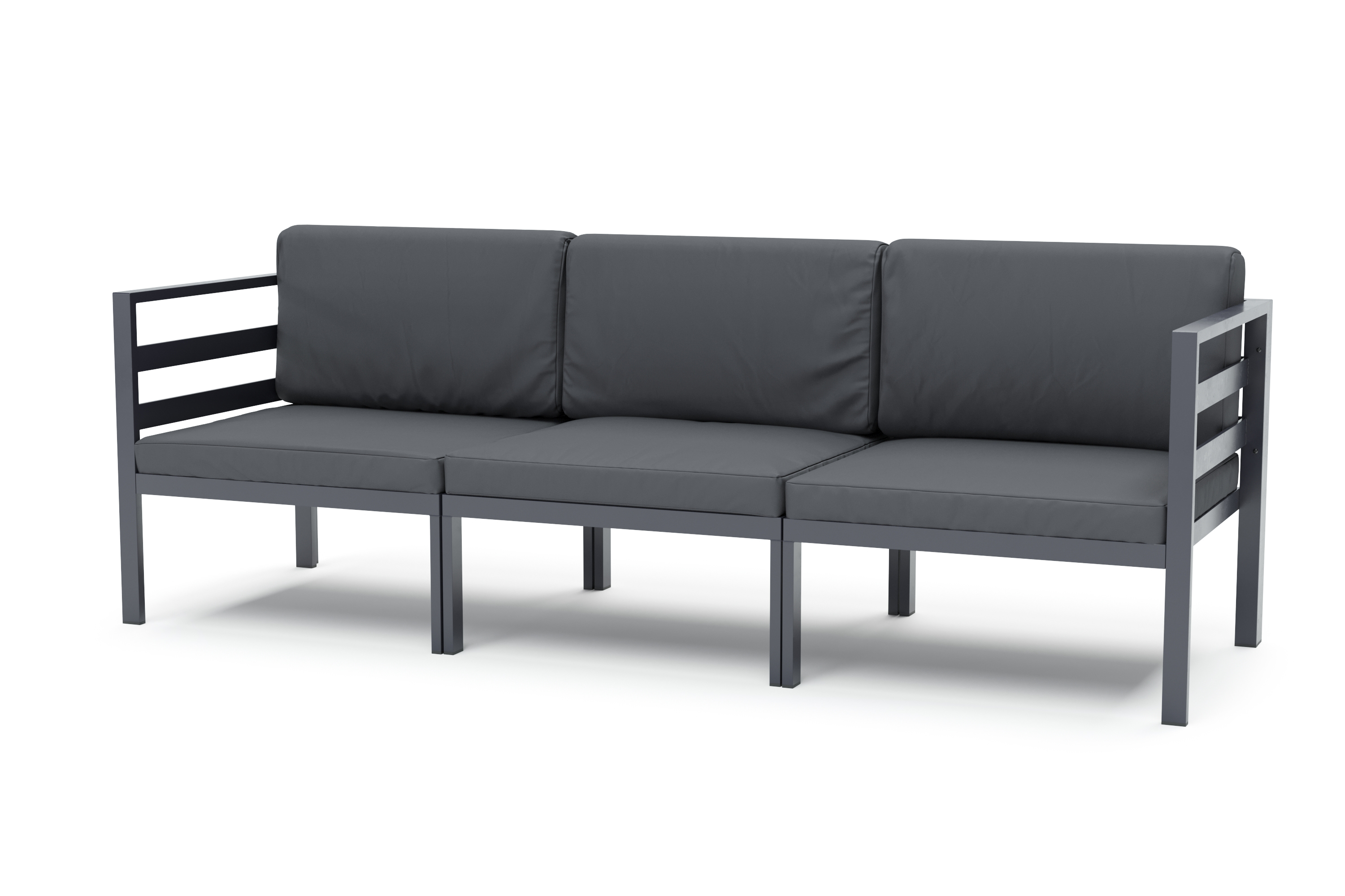 Lounge SAMBIA 3-teilig anthrazit