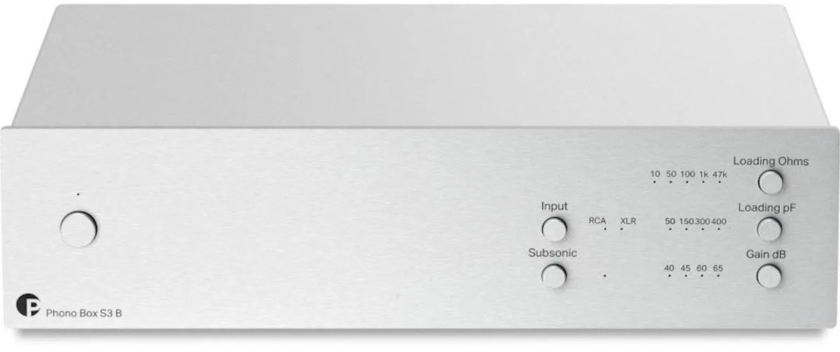 Pro-Ject Phono Box S3 B Silver Préamplis phono