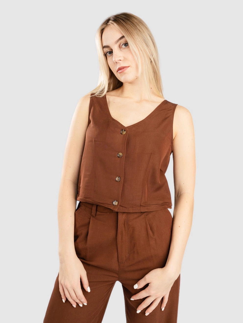 Brixton Polanco Tank Top sepia