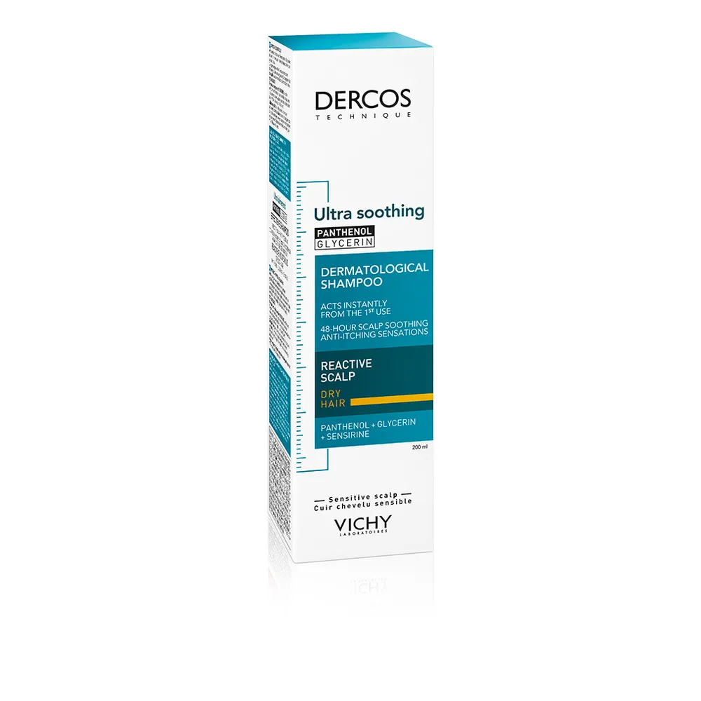 Vichy Dercos Ultra Soothing Shampoo Dry Hair - 200 ml.