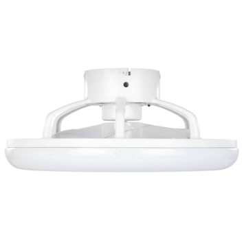 EGLO plafondlamp Kostrena met ventilator Ø45.5cm, wit/ zwart