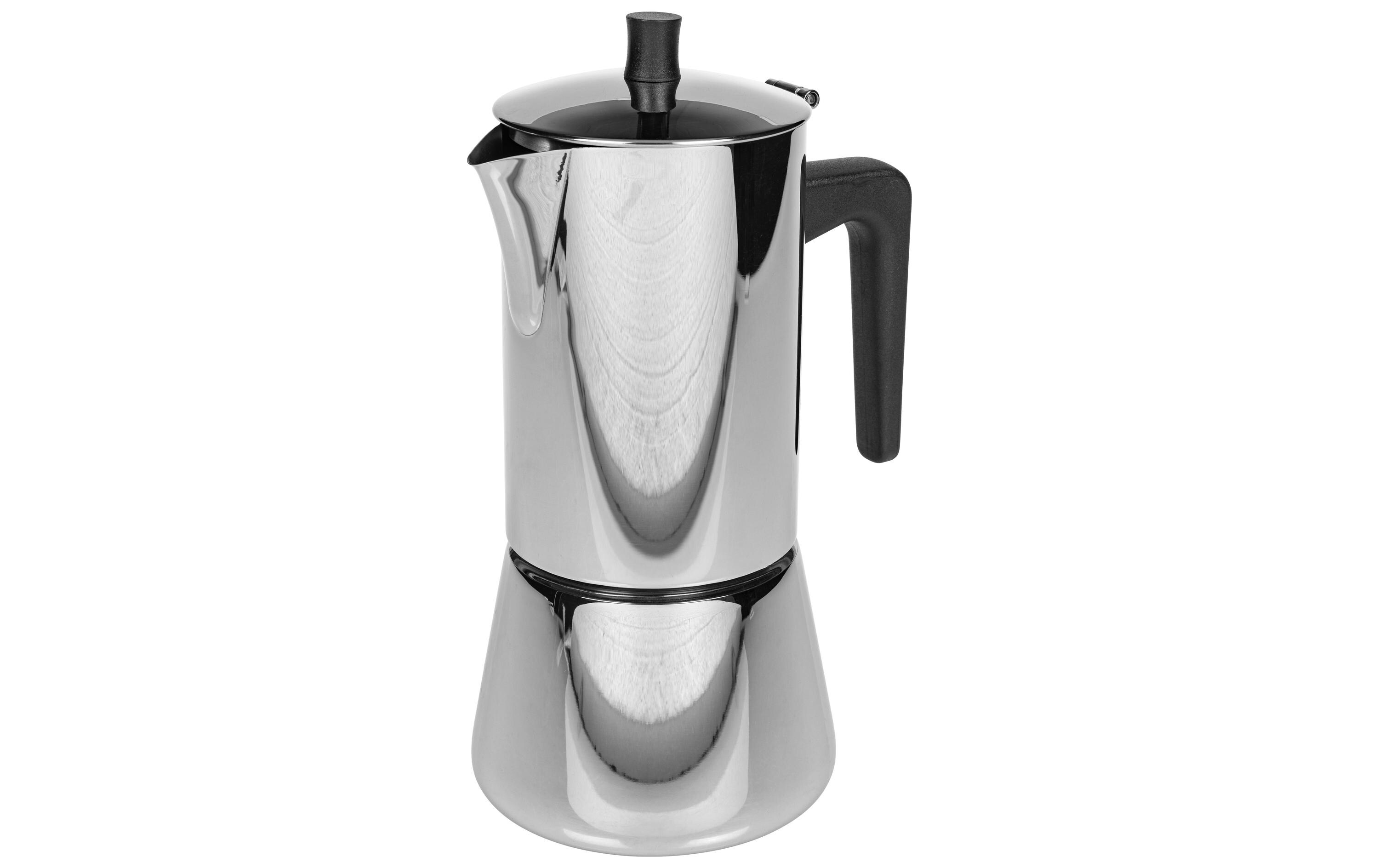 Espressokocher Chicchi 6 Tassen, SilberEspressokanne für traditionelle Kaffeezubereitung