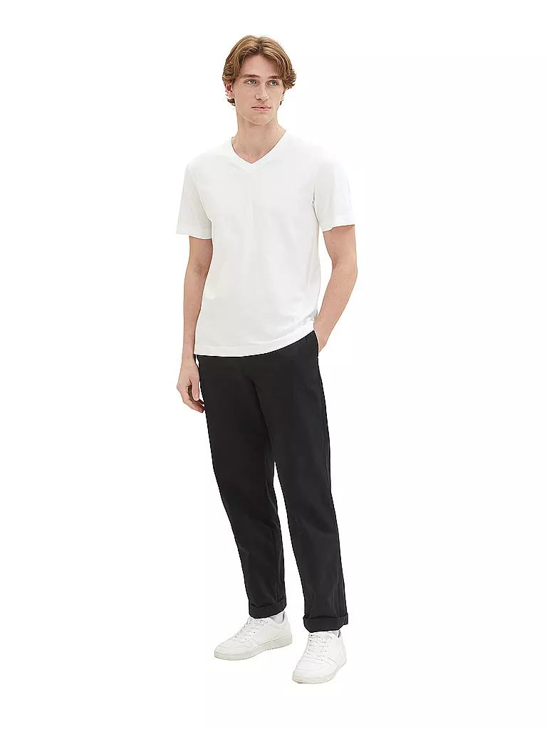 TOM TAILOR T-Shirt weiss