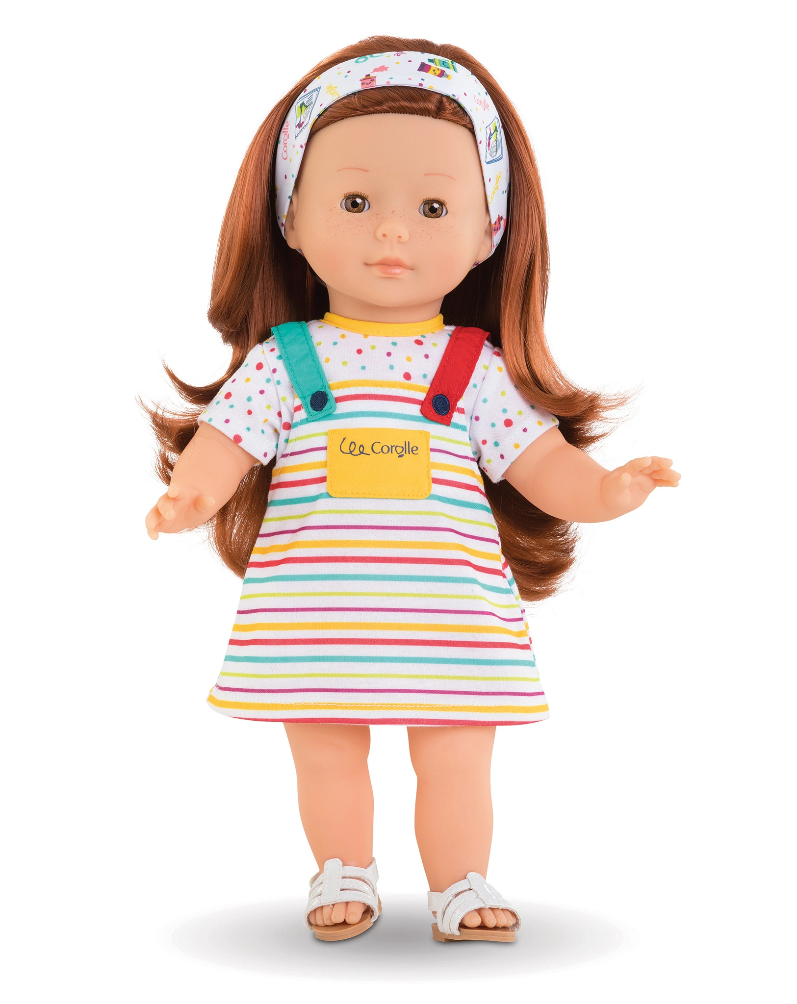 Puppenkleid KLEINE KÜNSTLERIN (36cm) in bunt