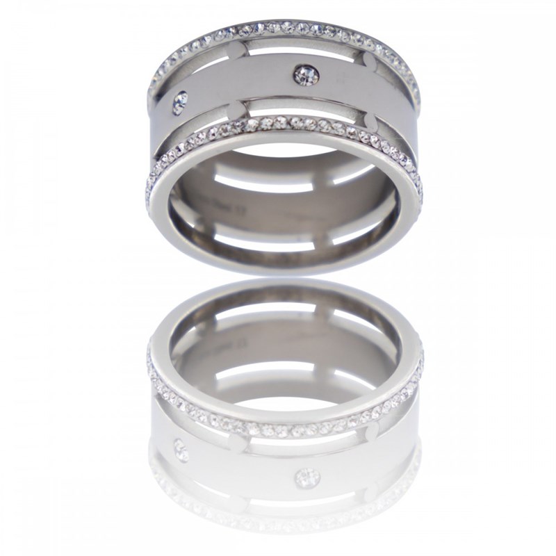 Magnifique Bague Femme Ornée Zirconium AUCUBA