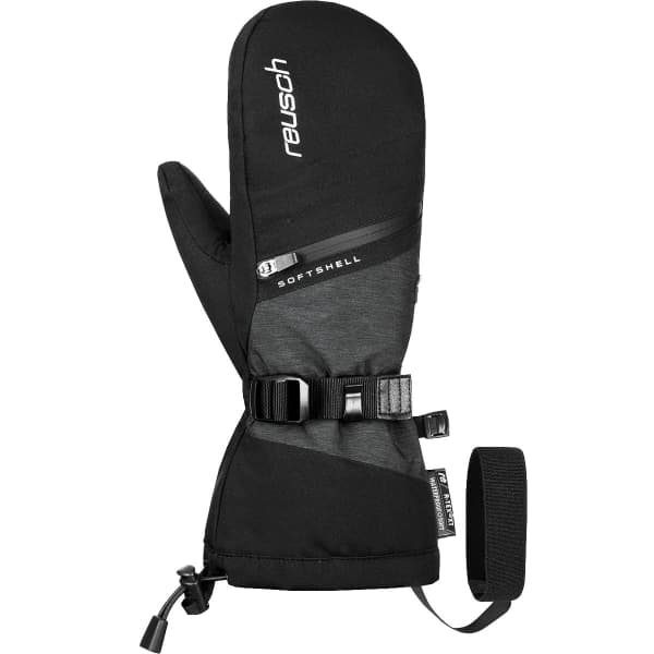 Moufle ski REUSCH DEMI R-TEX XT MITT BLACK/GREY MELANGE
