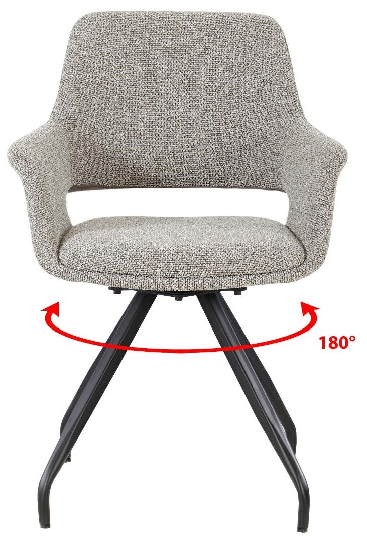 Eetkamerstoel Taupe Capp B61 x D61 x H87 cm