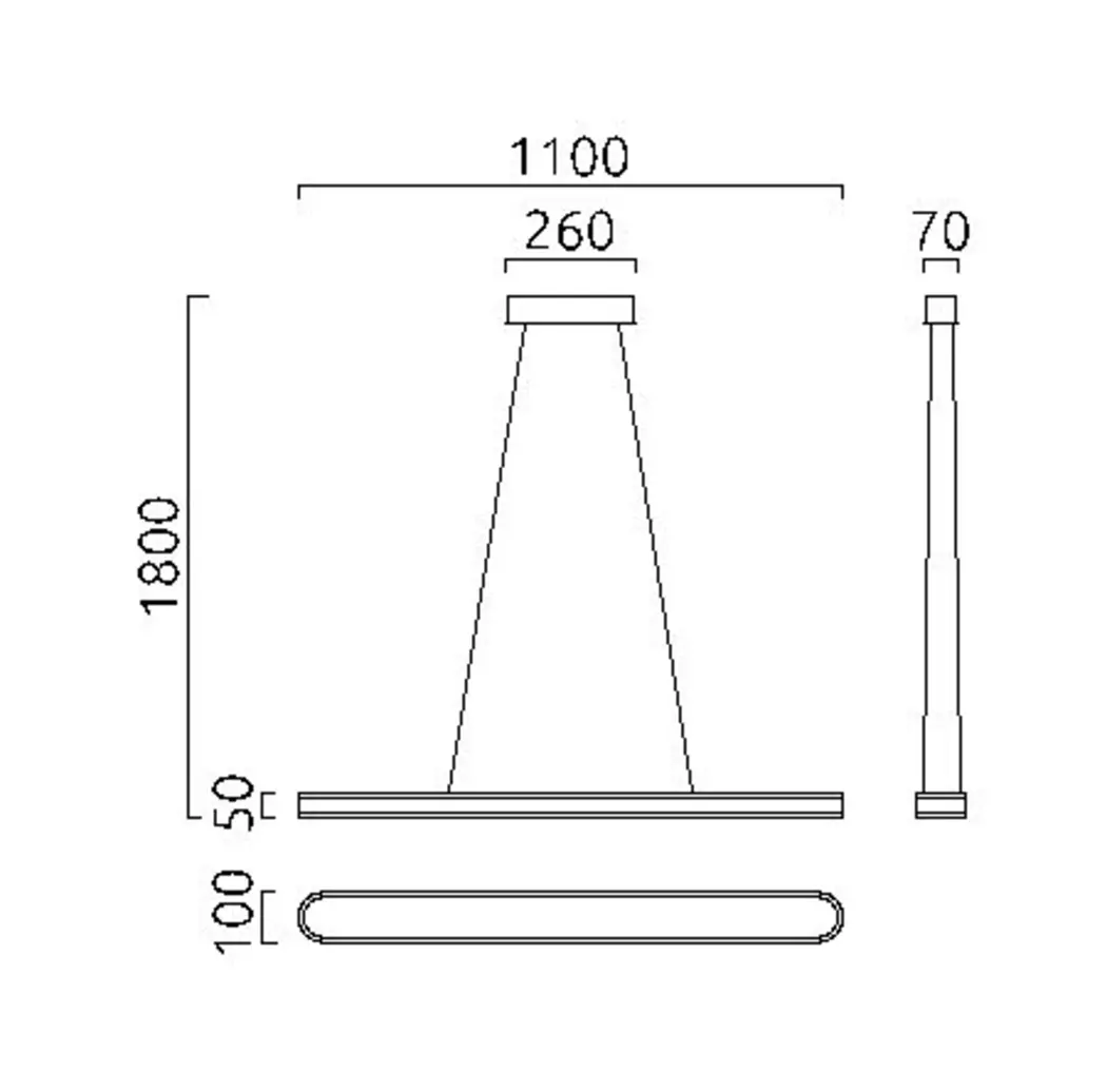 LED-Pendelleuchte Liv