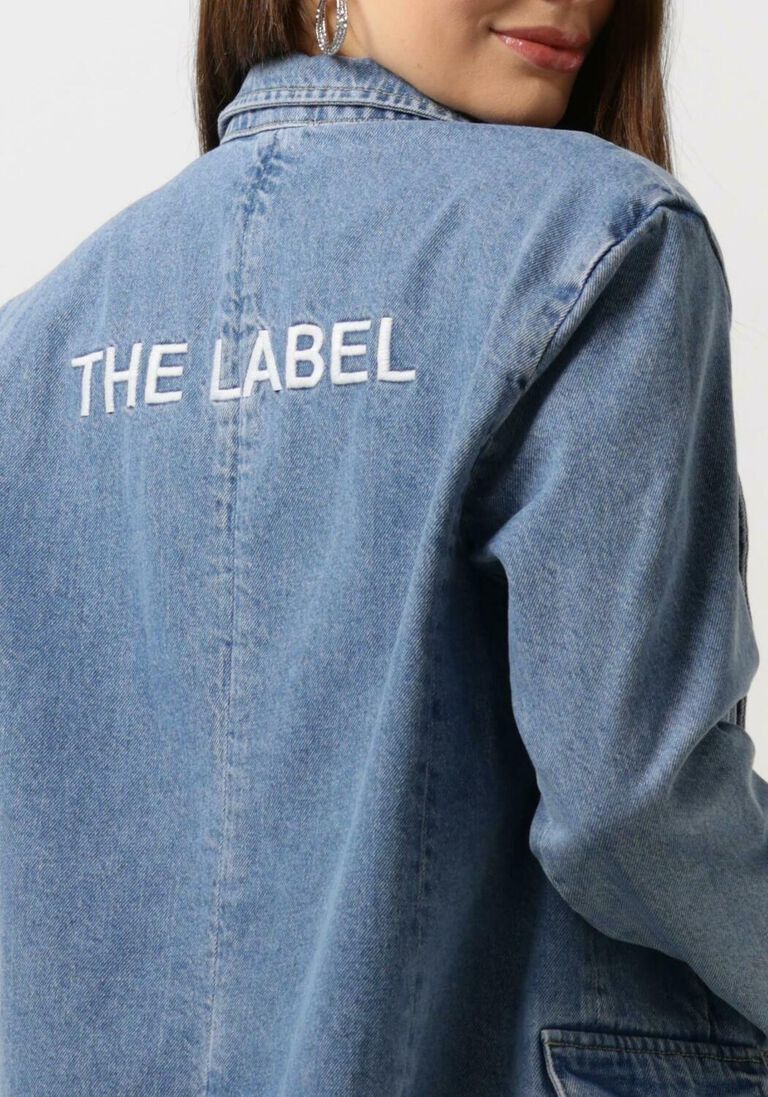 ALIX THE LABEL blauwe alix the label blazer ladies woven denim blazer