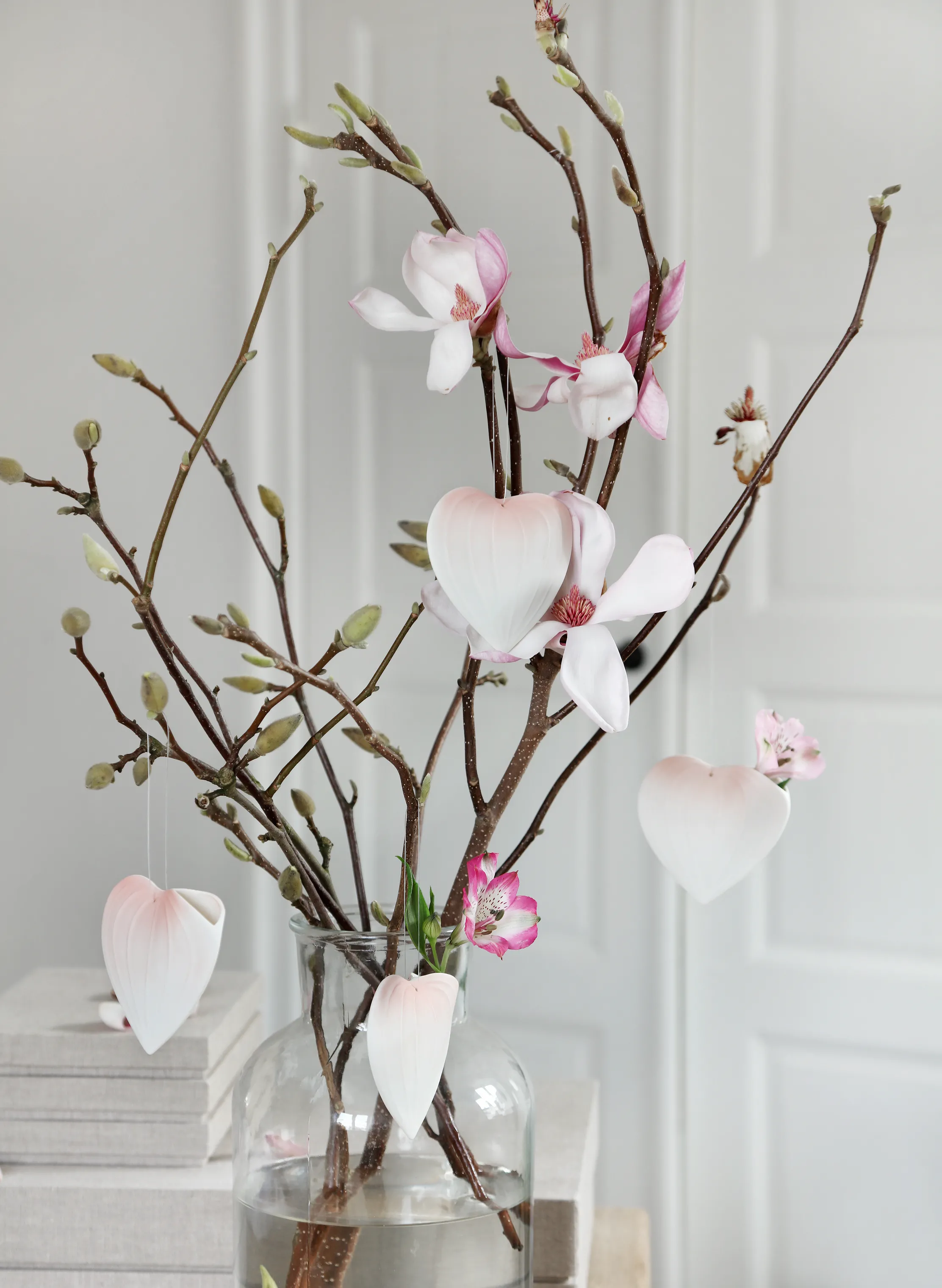 CASA Living Hjerte Vase m. ophæng - 2 stk.