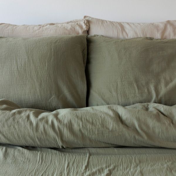 Town & Country Mousseline Dekbedovertrek - 200 x 220 cm - Zand