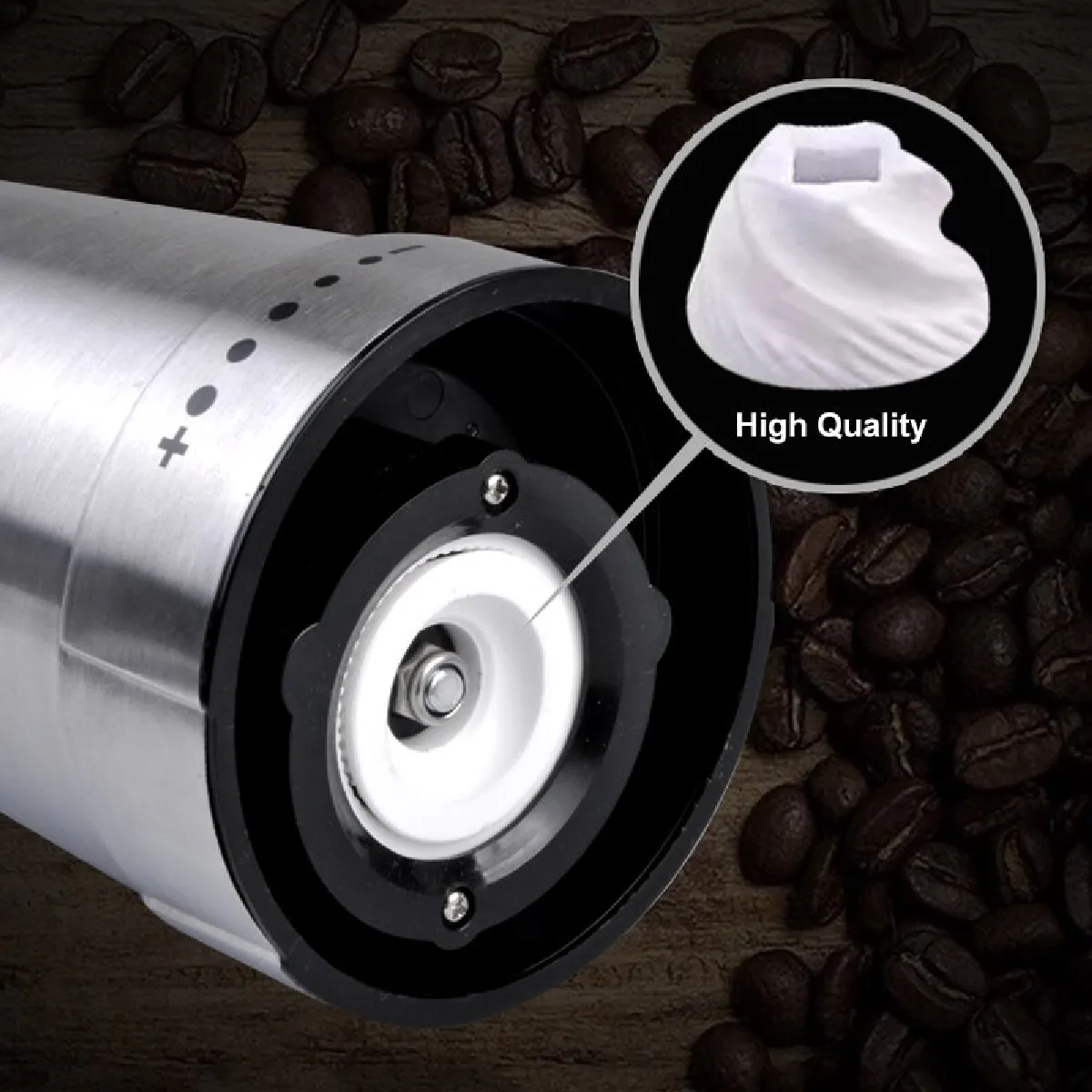 Universal Moulin à café électrique inox ajustable