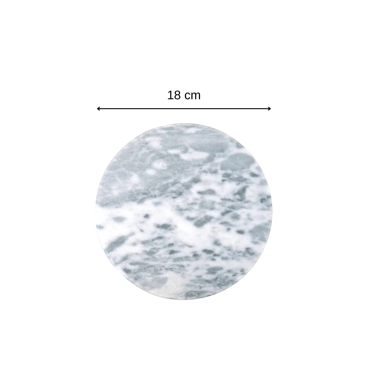Dessous de plat en marbre rond de 18 cm Basic Fackelmann