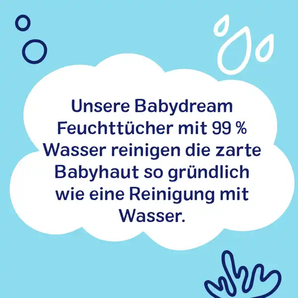 Feuchttücher mit 99% Wasser