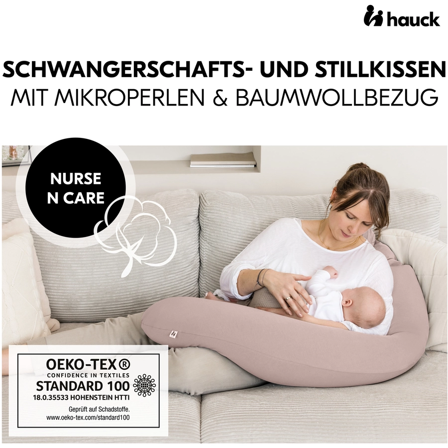 hauck Stillkissen Nurse N Care Smoky Pink