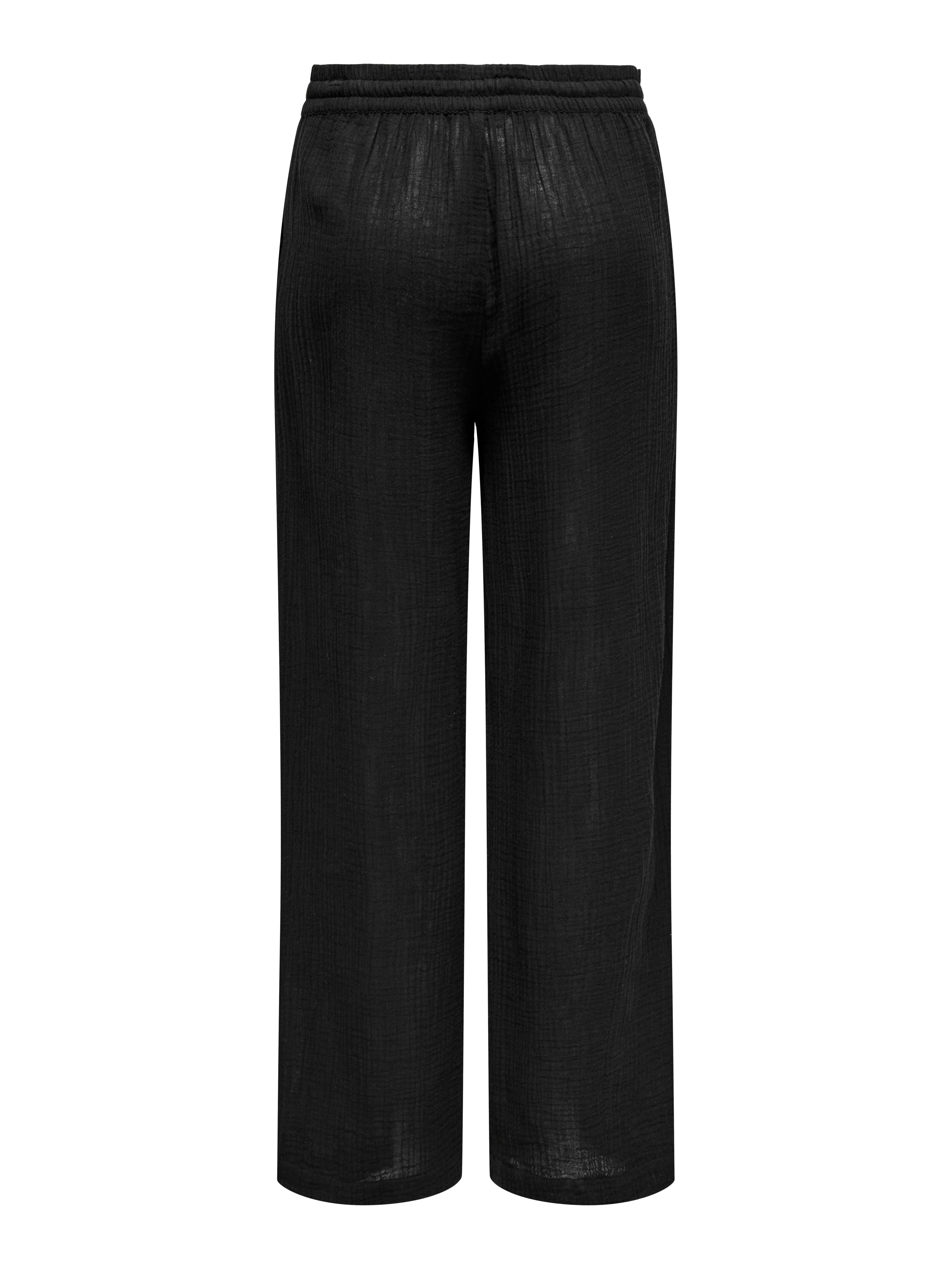 JDYUMA Weiter Beinschnitt Hose Black