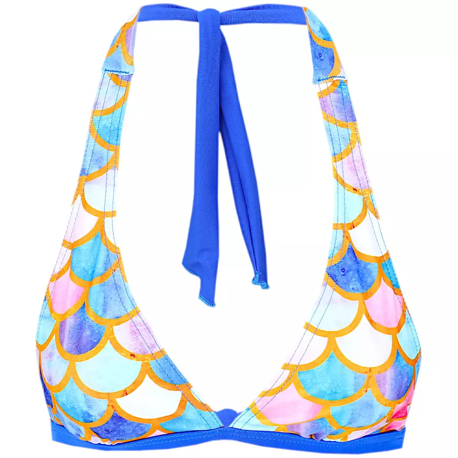 Aquarti Mädchen Bikini Set Zweiteilig Bikinislip Bustier blauorange