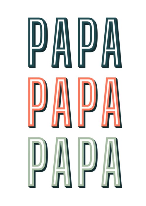 Greetz | Vaderdagkaart | Papa Papa Papa