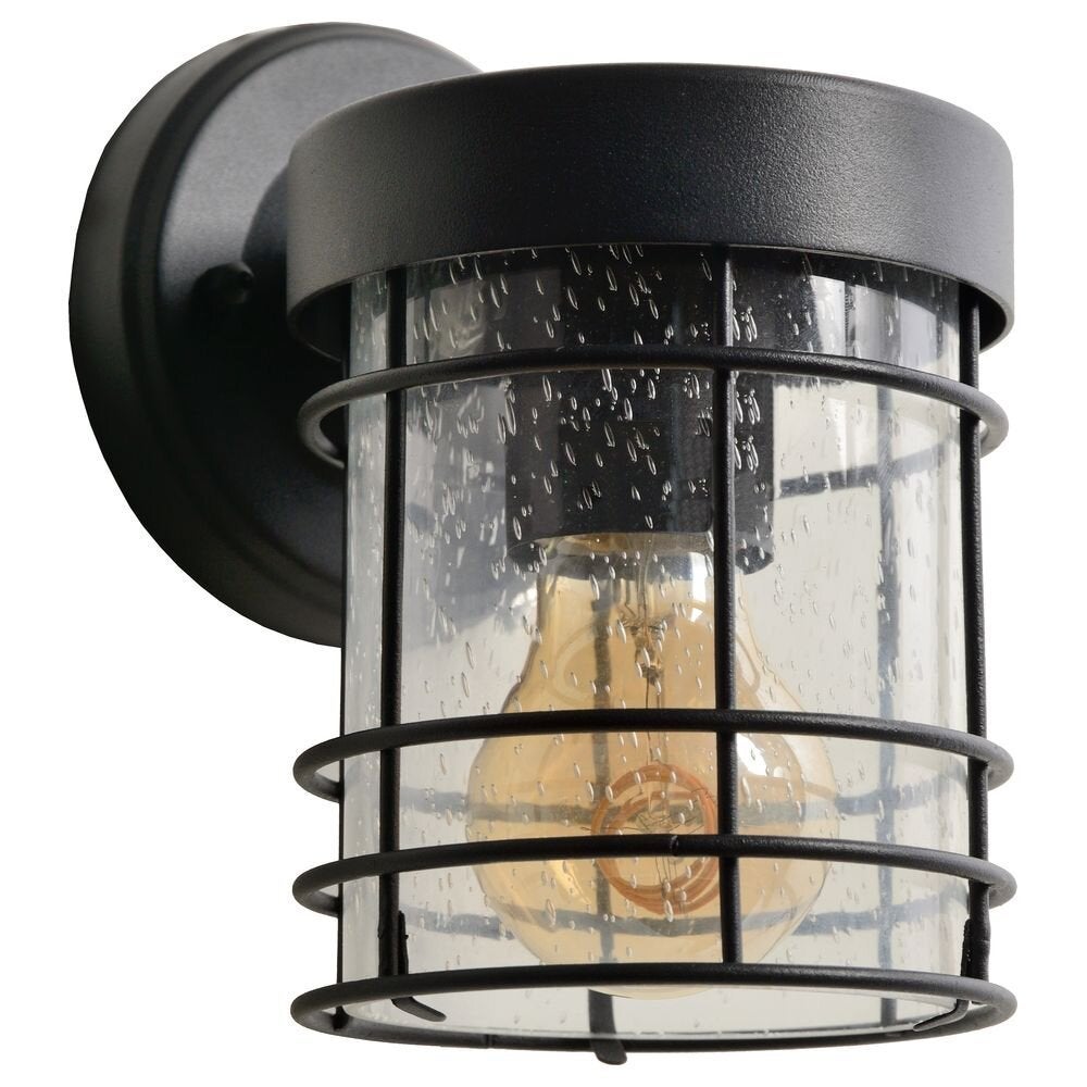Keppel wandlamp in zwart E27
