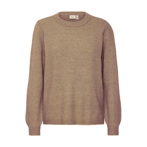 Fransa Ellis Striktrøje, Walnut Melange, XXL
