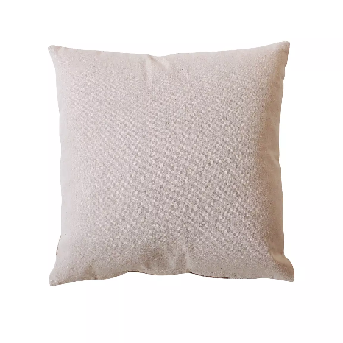 Coussin carré coton recyclé (40 x 40 cm) Rosa Beige