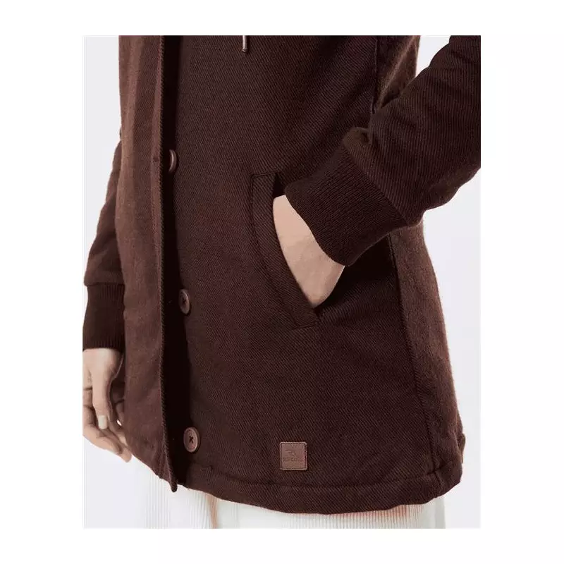 Veste femme RIPCURL New Vamos Long Fleece Dark Brown