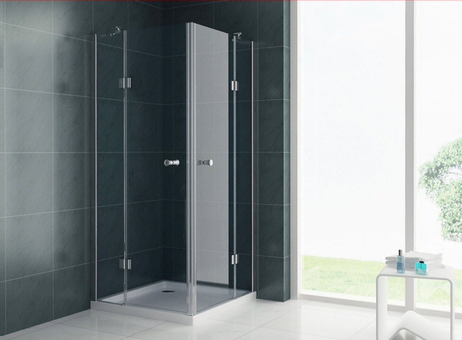 Jet-Line Glasdusche NEAPEL Klarglas