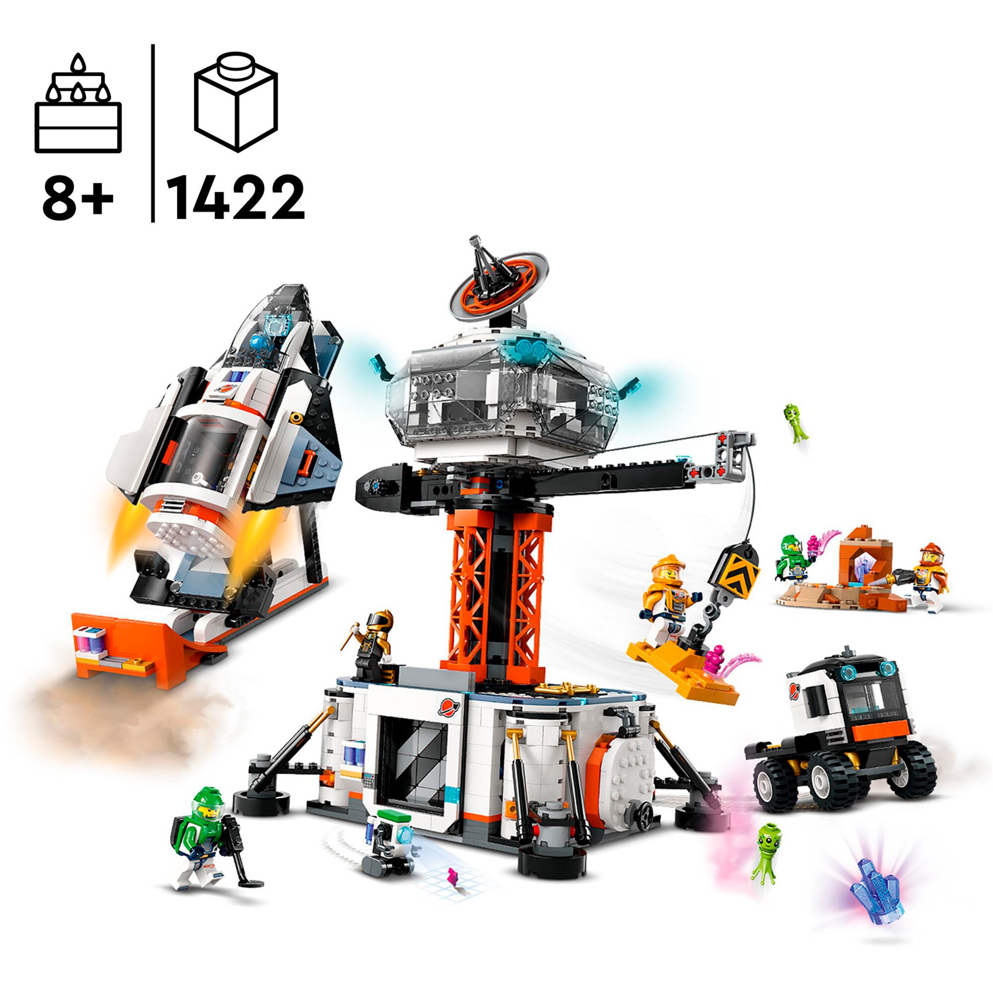 LEGO Konstruktionsspielzeug City Raumbasis mit Startrampe