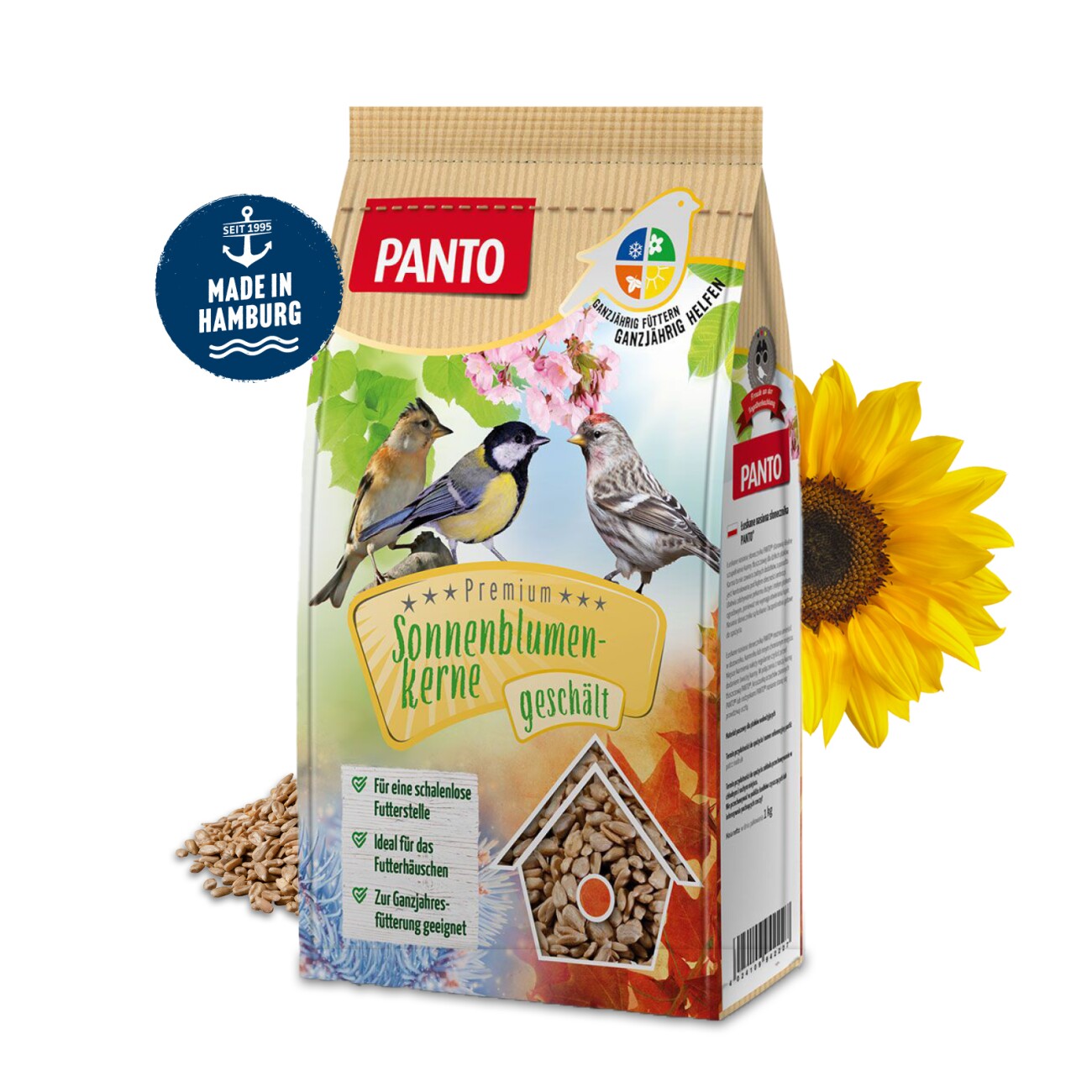 Panto SONNENBLUMENKERNE GESCHÄLT 1kg