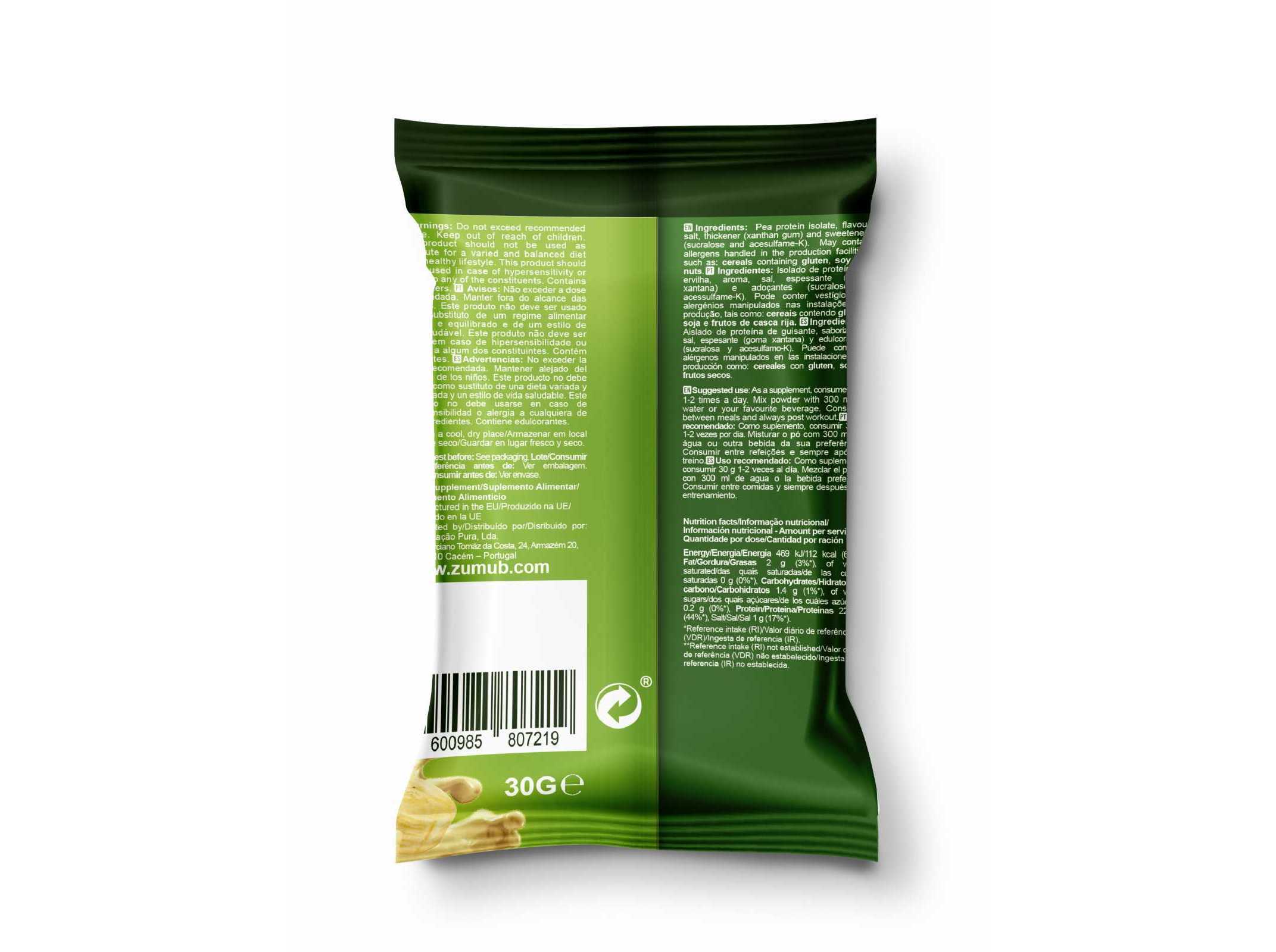 PROTEINA VEGAN ZUMUB BANANA 30G