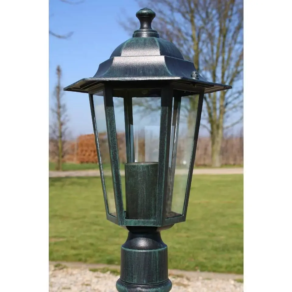 vidaXL - Tuinlamp - Groen - Aluminium