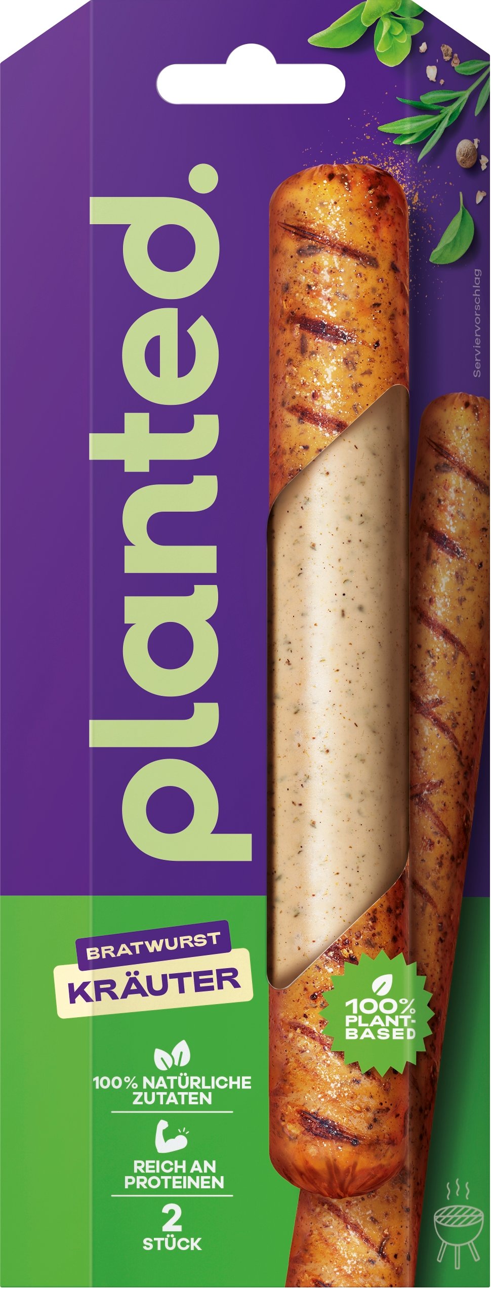 Planted Bratwurst Kräuter