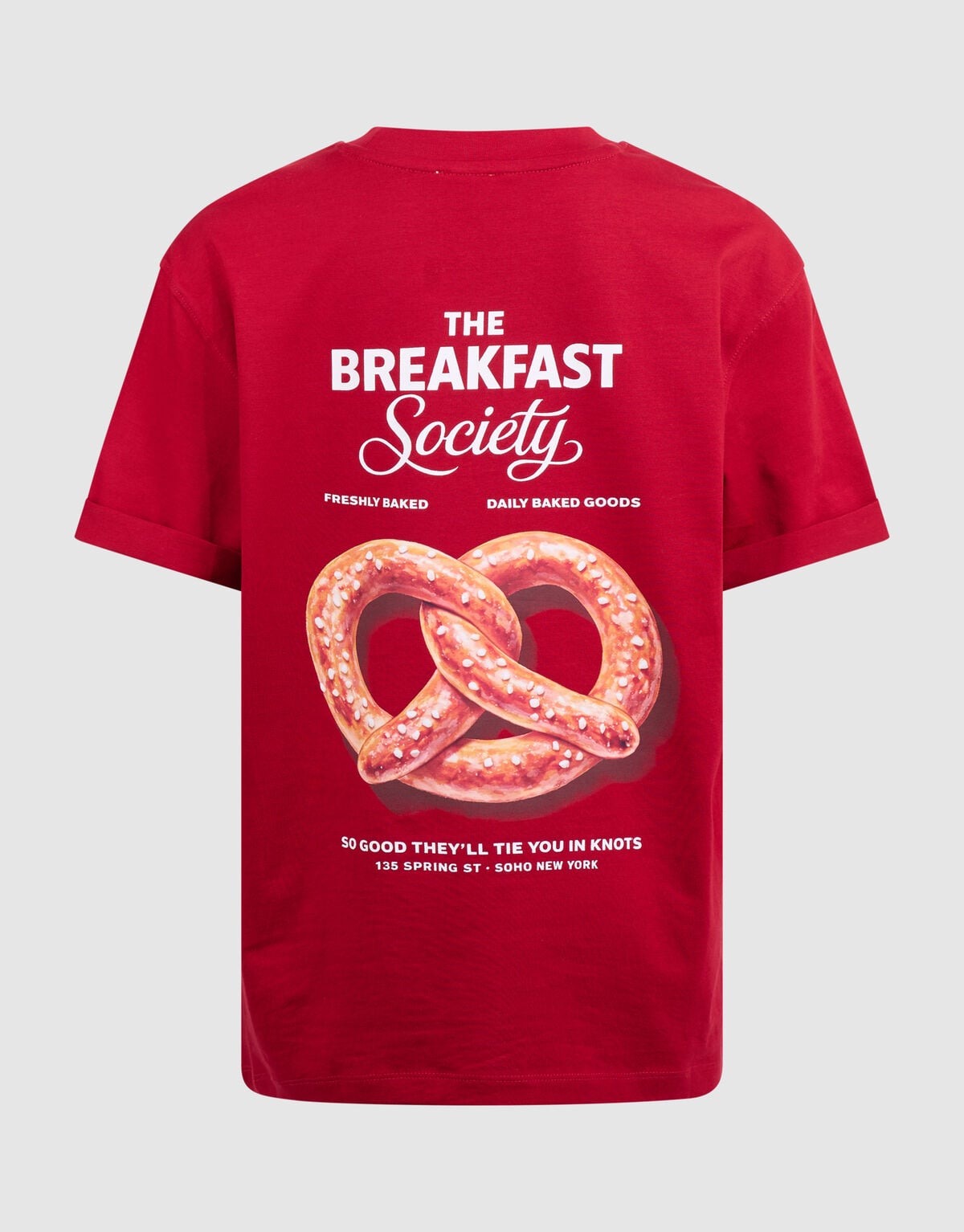 Pretzel Artwork T-shirt Rood