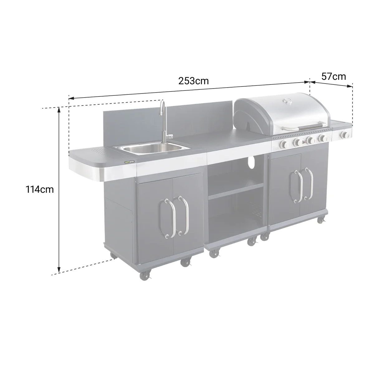 Cuisine extérieure modulable FIDGI 4 Cook'in Garden