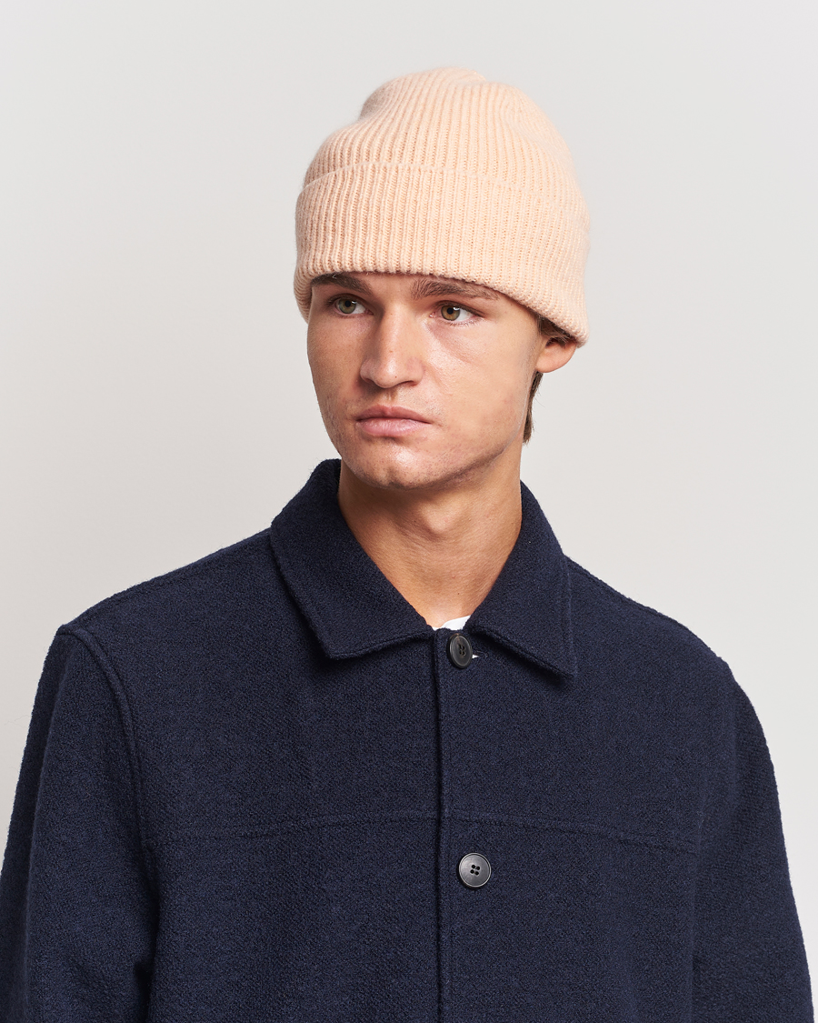 Le Bonnet Lambswool/Caregora Beanie Peach