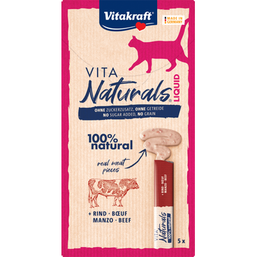 Vitakraft Vita Naturals Liquid Beef 5 x 15 g