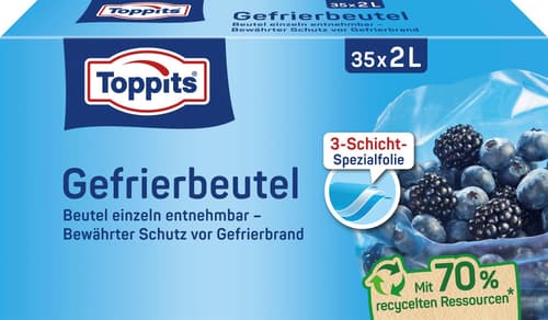 Toppits Gefrierbeutel 2 L