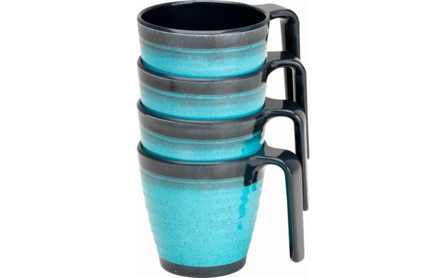 Flamefield Stacking Mug Becher 4er Set 350 ml