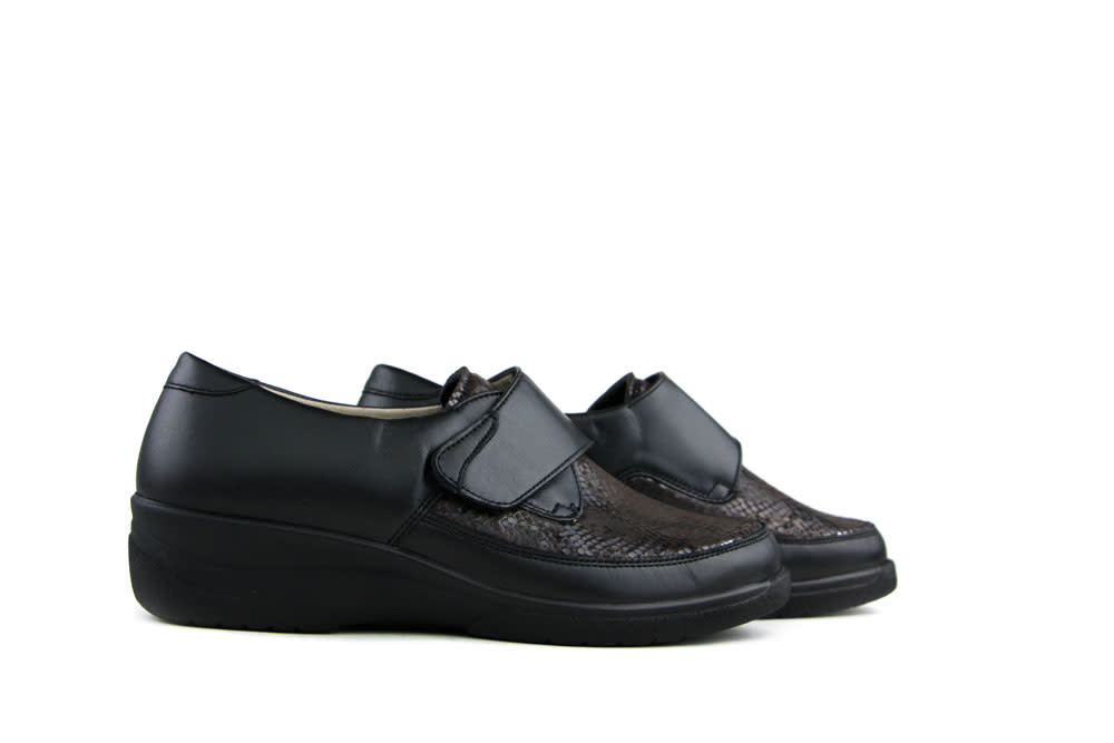 Solidus Klittenbandschoenen Zwart Hedda Terra